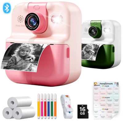 Barnekamera med fotoprinter og fotokrim